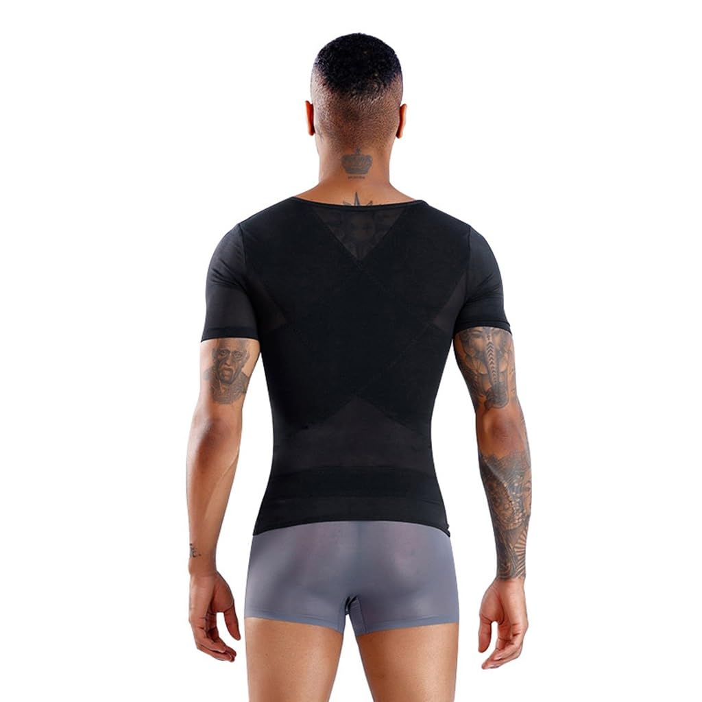 HLTYGWX Ocultar compresión Adelgazante Traje de Barriga para Hombres Fajas Ajustables Control de Barriga Esculpir Cintura Entrenador