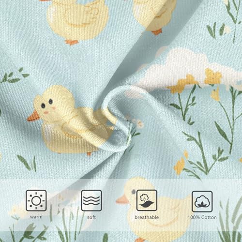 Yellow Duck Floral Boys' Underwear 100% Cotton Boys' Briefs Soft Toddler Underwear3