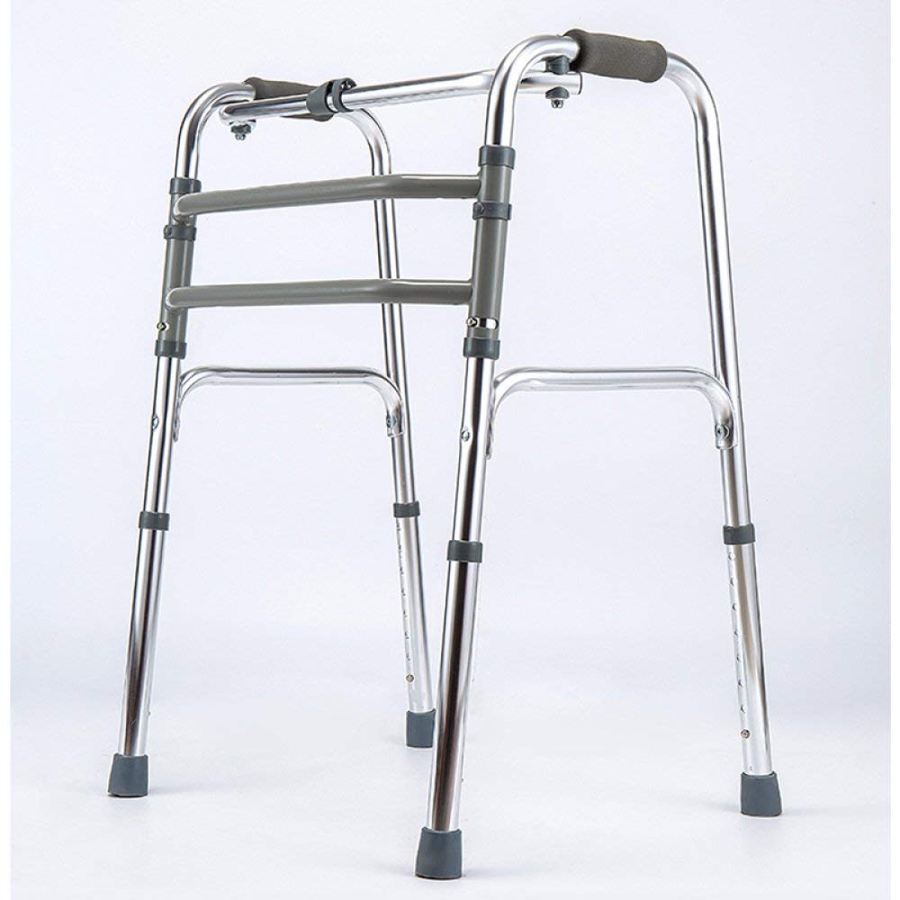 Andador para Personas Mayores, Regulable En Altura Sin Ruedas, Andador Plegable Y Ligero De Aluminio para Ancianos Y Adultos