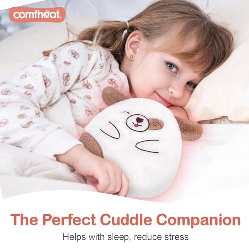 comfheat Hund Mikrowelle Heizkissen für Schmerzlinderung, Unsparfümierte Mikrowellenheizkissen Gefülltes Tier für Krämpfe, Muskeln, natürliche Hitze Pack feuchte Hitze mit waschbarer Abdeckung