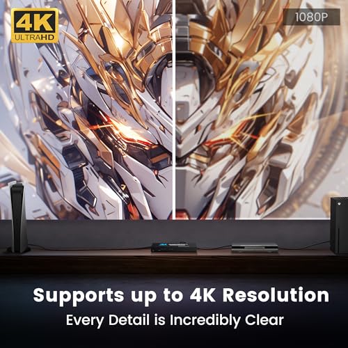 Image of NEWCARE HDMI Switch 7 in 1 Out 4K@60Hz, HDMI Switcher with IR Remote, HDMI Selector Box Support HDMI2.0, Dolby Vision /Atmos, HDR10 for Xbox, Switch, PS5 /4, Roku, Fire Stick