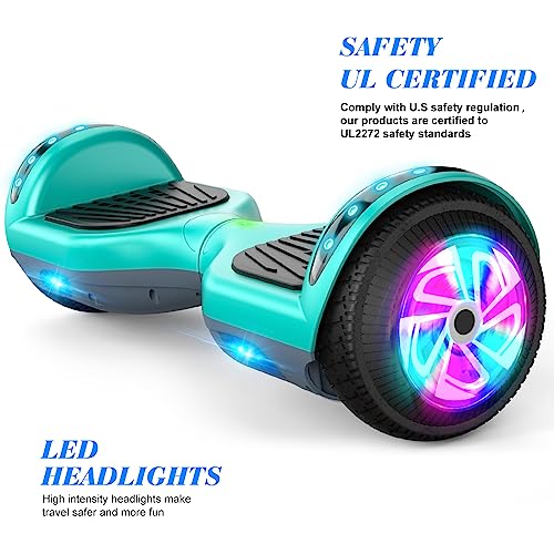 Image of FLYING-ANT Self Balance Scooter 6.5 inch with Speaker and LED Lights Red Camouflage Pink