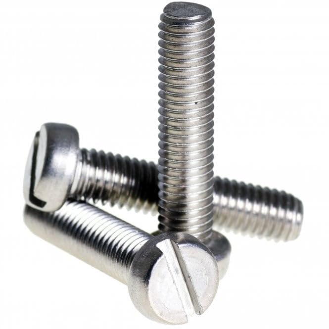 STAINLESS STEEL - Size : 3mm 304-A2 CHEESE HEAD (DIN 84) / ROUND HEAD SLOTTED SCREW (DIN 85) (Pack of 100 pieces) (Length : 12mm) (B0CXPM1P5H) Amazon Price History, Amazon Price Tracker