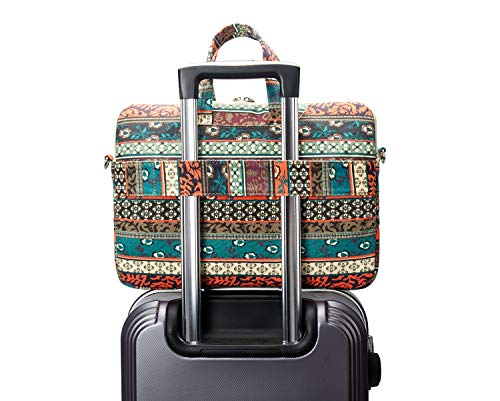 Kinmac New Bohemian 360° Protective Water-Resistant Canvas Laptop shoulder Messenger Sleeve Briefcase case Bag For MacBook Pro 16 inch,LG Gram 16 inch and 15 inch-15.6 inch Laptop3