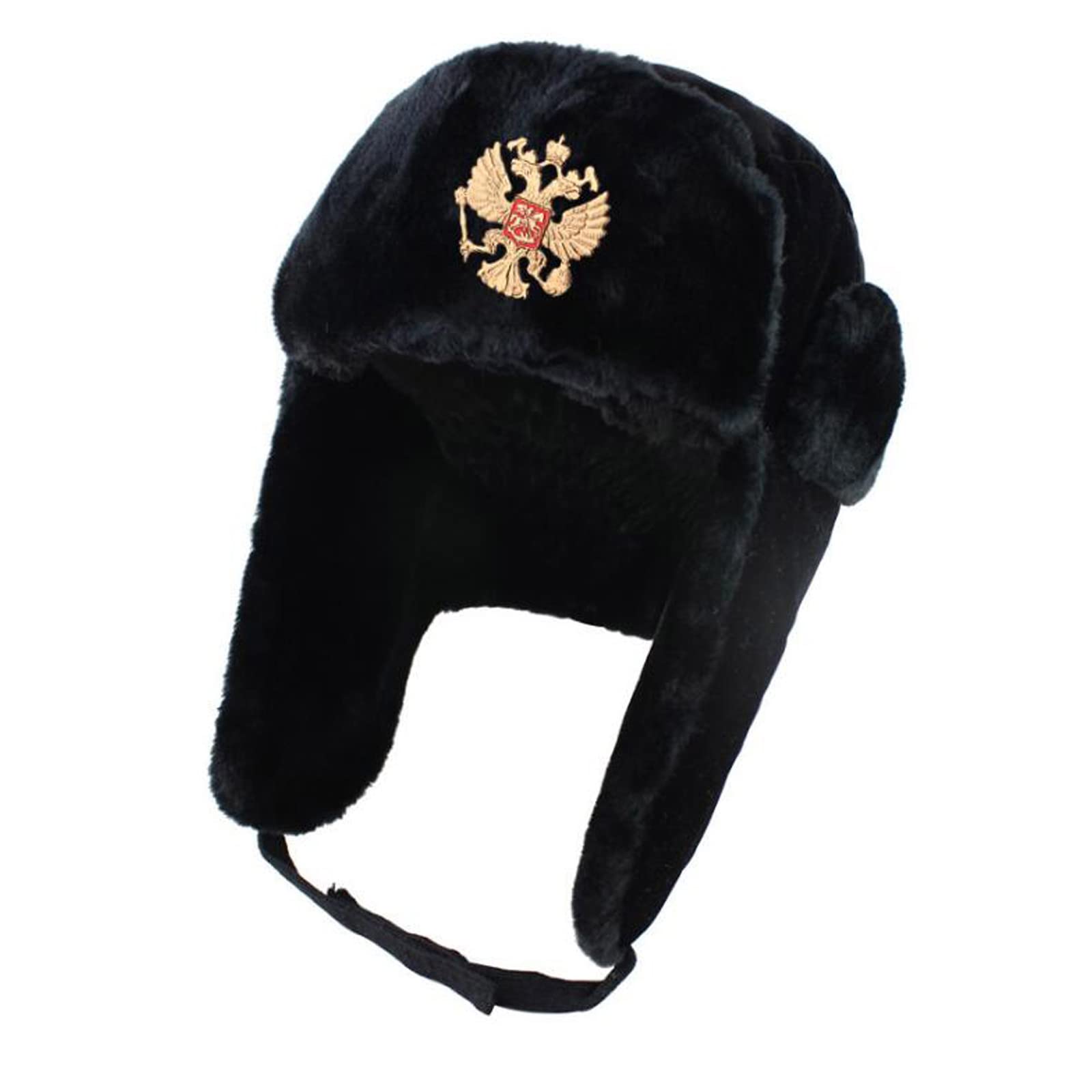 Russo Esercito Sovietico Pelliccia Militare Cosacco Ushanka Cappello Pilot Trapper Aviatore Cap Inverno Faux Paraorecchie Neve Caps cappello