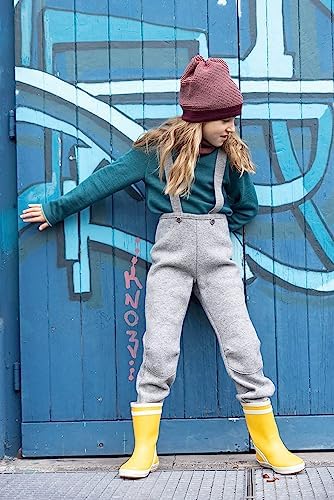 Disana Pompbroek, super lichte en comfortabele kinderbroek, 100% biologische merinowol GOTS, IVN Best | Baby Peuter Kind Unisex | Made in Germany, jade, 62-68