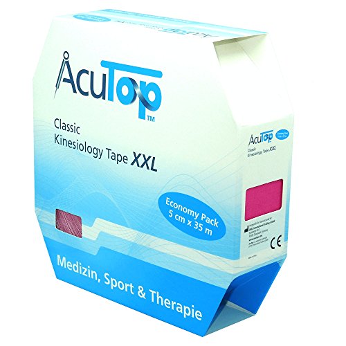 Kinesiology Tape AcuTop Classic XXL 35 m x 5 cm Pink
