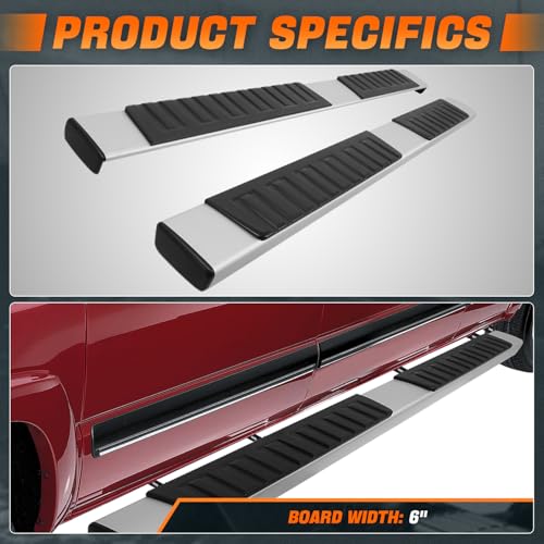 Barras laterales aluminio 6 pulg compatibles Toyota Tundra miniatura 6