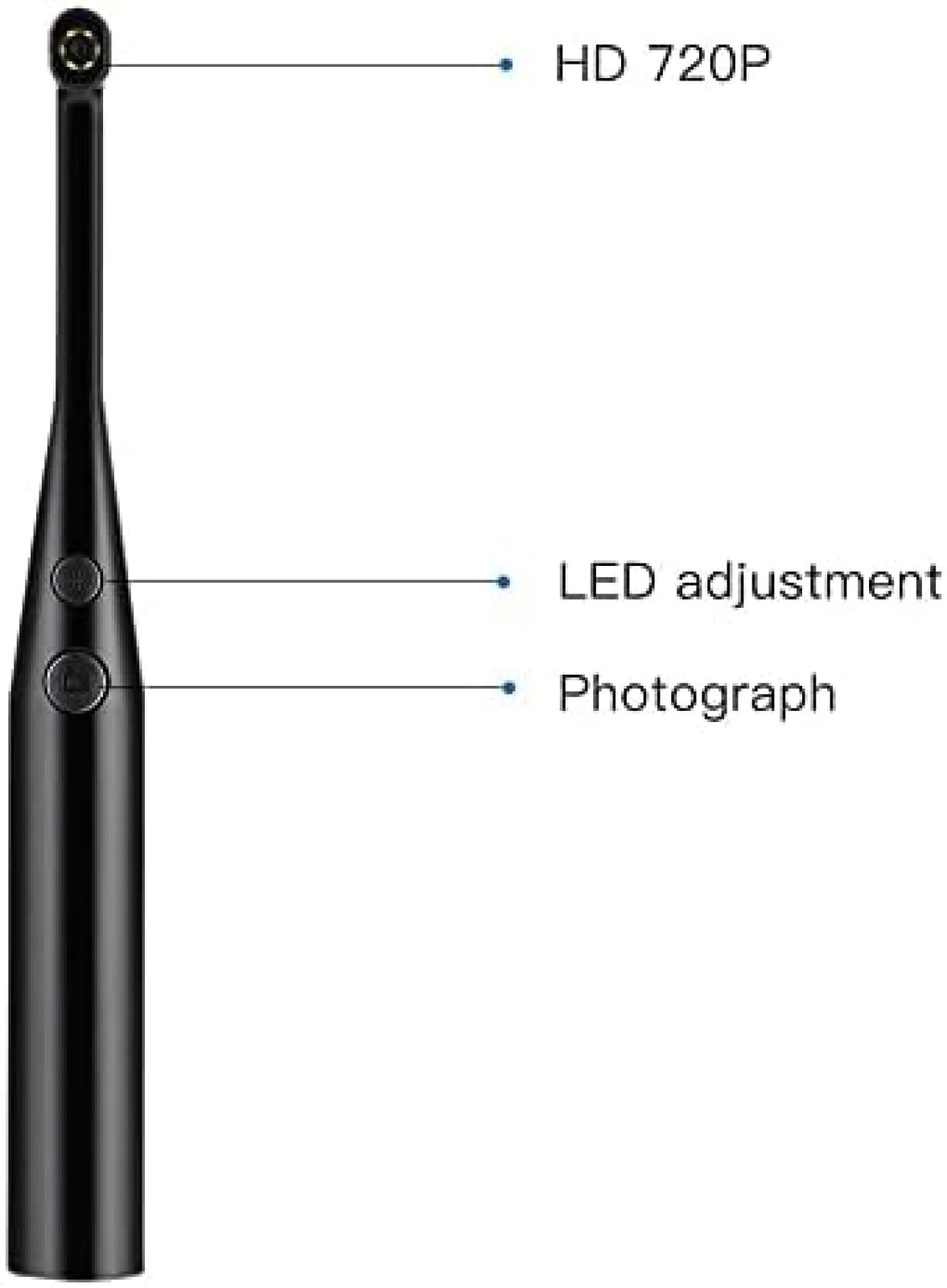 Caméra buccale Dentaire, Endoscope Intra-Oral sans Fil, Soins dentaires, caméra Dentaire USB 3 en 1, loupe Dentaire pour PC, iOS, Android