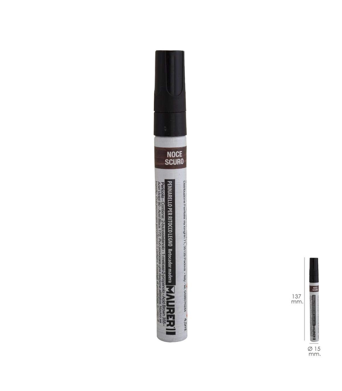 MAURER 2342805 Rotulador Profesional Retoque Madera Color Nogal Oscuro