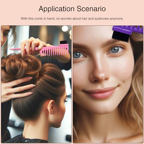 Set de 4 peines para peinar cabello unisex miniatura 3