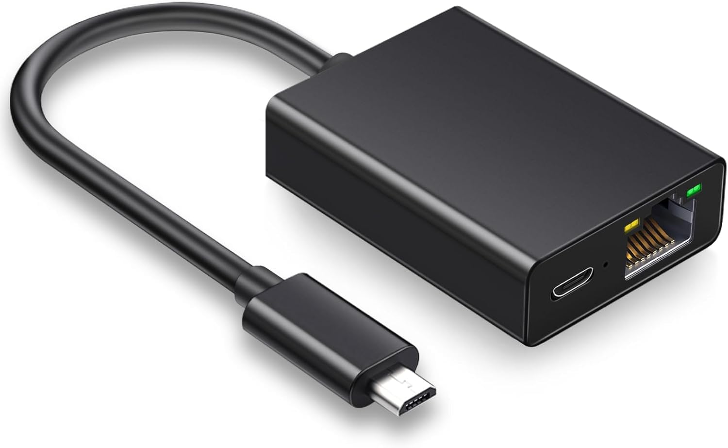 Adattatore Ethernet per Fire TV Stick, Adattatore di Rete da Micro USB a RJ45 Ethernet Compatibile con Fire Stick 4K, Chromecast Google Home Mini e Altre Chiavette TV in Streaming