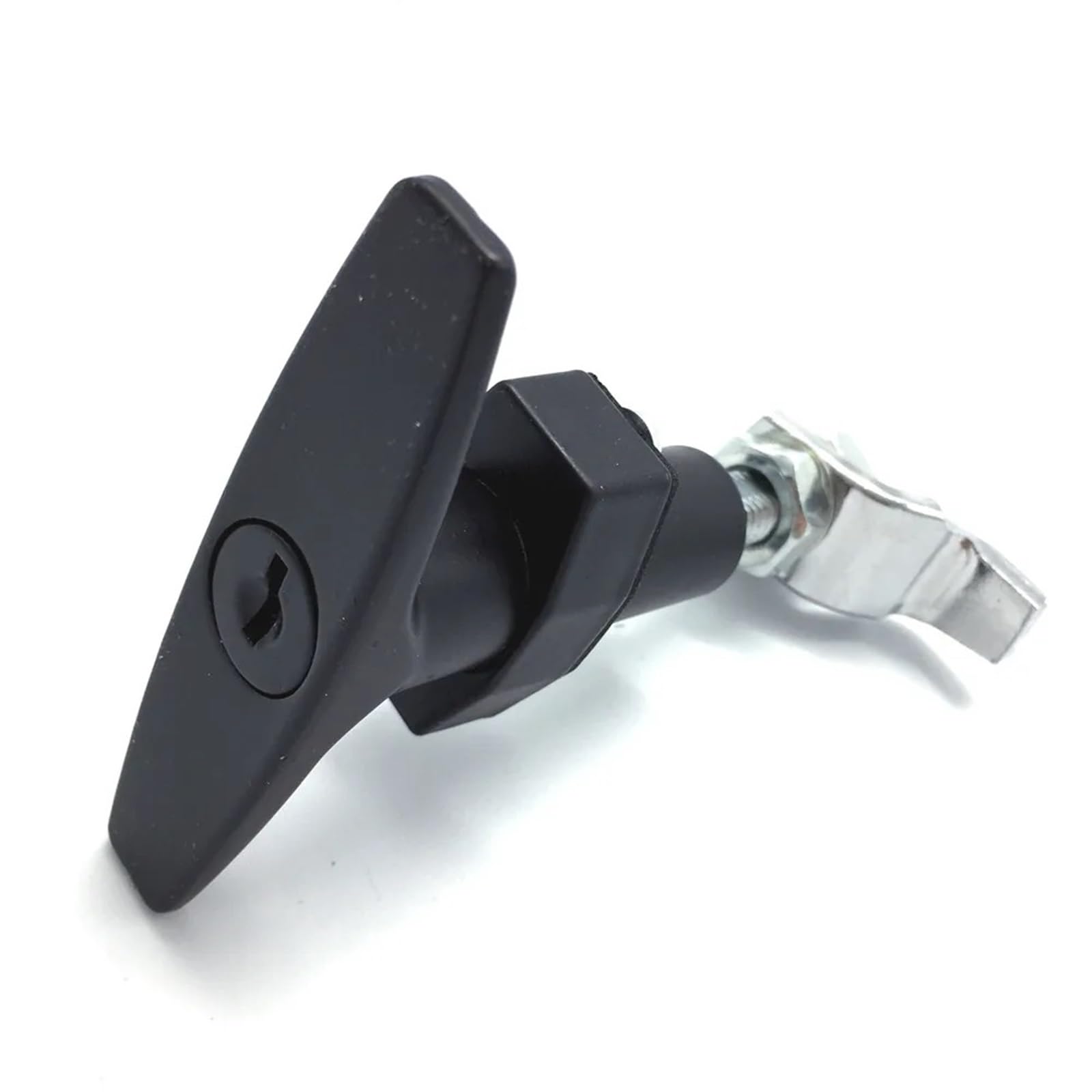FJSUGAOW T Handle Cabinet Lock Black with Keys for Train Plane Locker Electrical Cabinet MMS201 G 1Pcs (Color : Keyless)