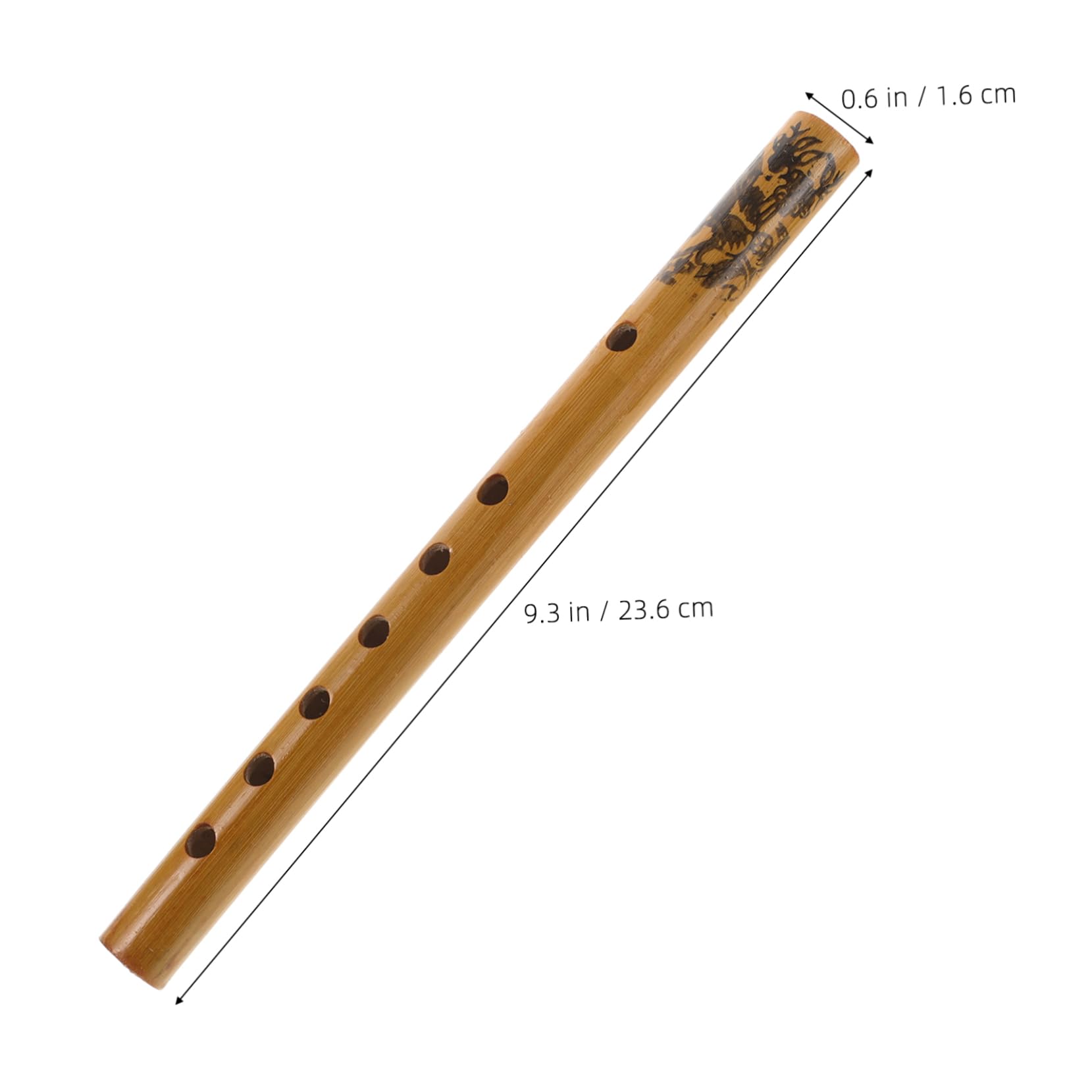 ERINGOGO Discover The Beauty of Chinese Music: Bamboo Flute 6-hole Clarinet Student-friendly Portable and Rich in Tone