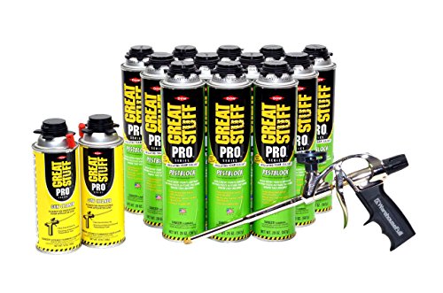 Great Stuff Pro - Polyurethane Foam Sealant 20oz. Expands up to 3Γ’β¬β’. Expanding Foam. Insulating Foam Sealant. Applicator Gun, Cleaner, Gloves Included Great Stuff Pro - Polyurethane Foam Sealant 20oz. Expands up to 3Γ’β¬β’. Expanding Foam. Insulating Foam Sealant. Applicator Gun, Cleaner, Gloves Included