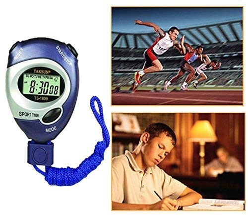 Napp Mall Digital Stopwatch Timer 1/100s LCD Digital Stopwatch with Alarm Clock, Time Display, Press Button Control Stopwatch for Coaches, Teacher, Trainer Stopwatch Timer for Kids and Adults 4