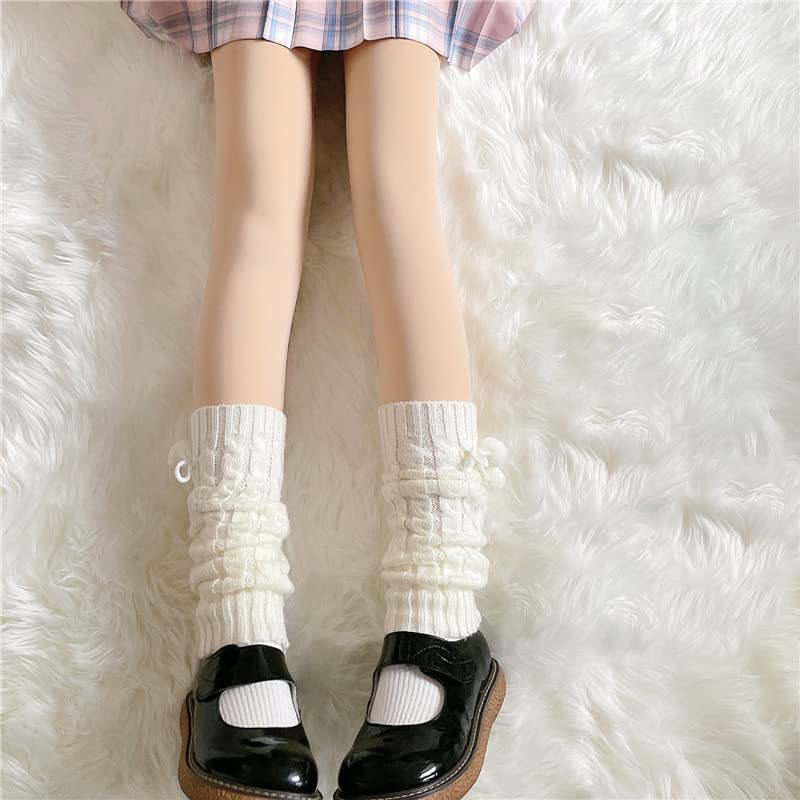 Image of Lebaley Kawaii Leg Warmers Y2K Harajuku Legs Warmer for Girls Women Lolita Accessorie Gothic Long Sock Winter Ankle Warmers