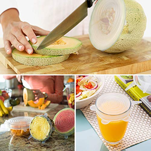 Jirvyuk Coperchi in Silicone Stretch 12 Pezzi