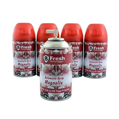 Preisvergleich Produktbild 250ml MAGNOLIA Lufterfrischer, Nachfüller, Duftspender, Raumduft, Duftspray, Duftdose - für automatische Duftspender