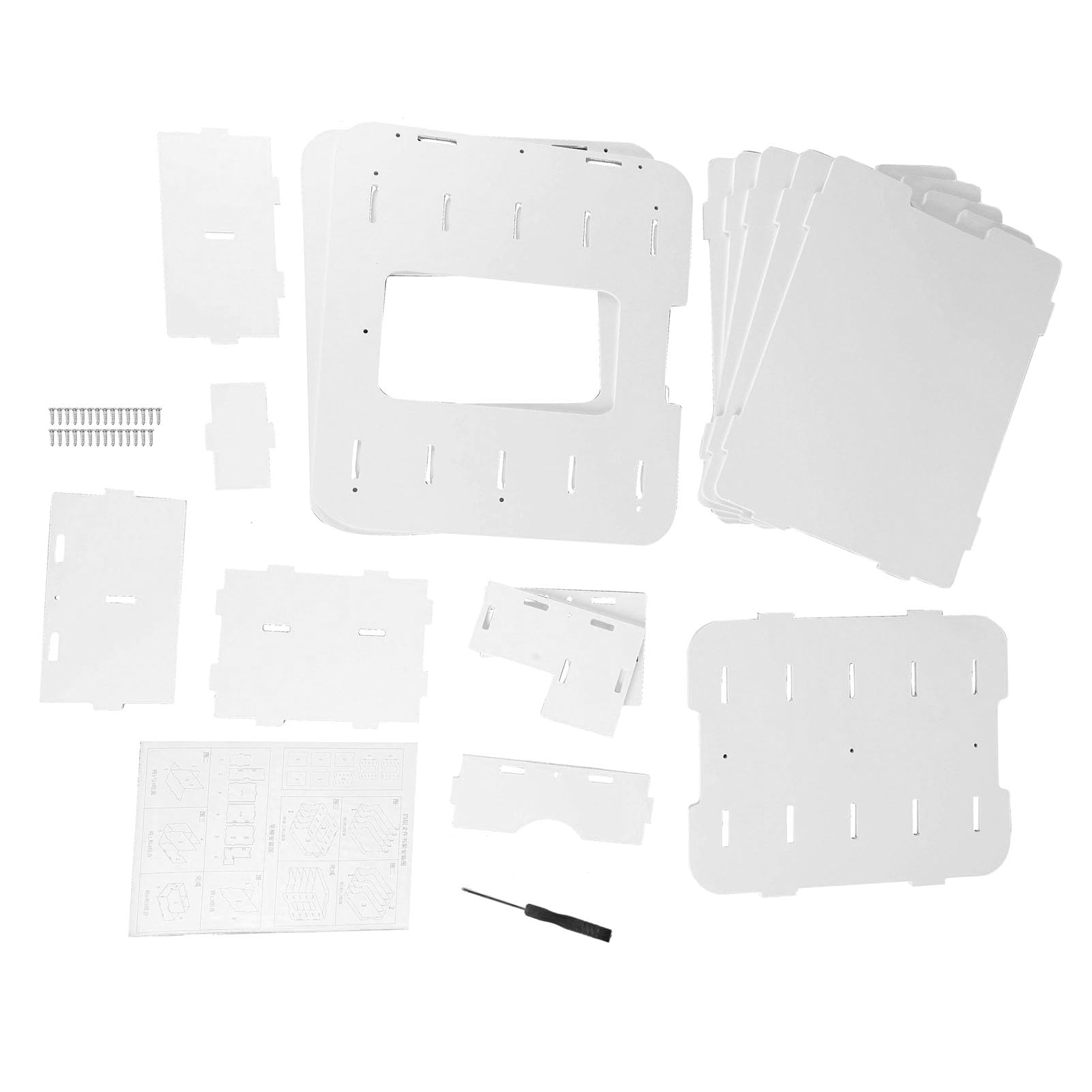5-poziomowy organizer na biurko duży otwór 12,2 x 28 cm nowoczesny plastikowy blat papierowy organizer na dokumenty stojak do biura szkoły