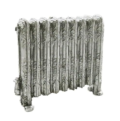 Melody Jane Dollhouse Ornamental Victorian Radiator Antique Silver Miniature 1:12