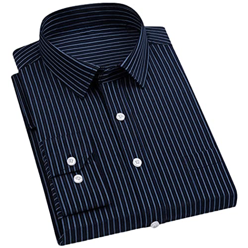 Chemise rayée homme manches longues coupe standard K06 Stripes en 3XL