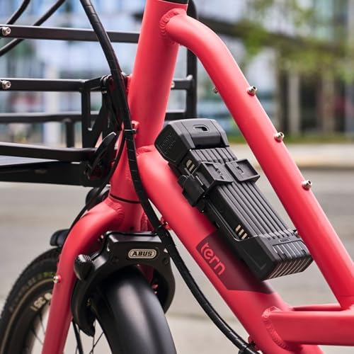 ABUS Lucchetto pieghevole BORDO 6200K SH - Lucchetto flessibile per biciclette con supporto - Corpo del lucchetto ruotabile di 360 gradi - Sicurezza grazie all'acciaio temprato - 127 cm, nero