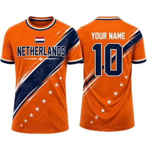 Custom Netherlands Soccer Jersey Men Women, Dutch Football Shirt, Netherlands Jersey Dutch Flag Pride Shirt Team Uniform