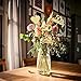 Gyufise 12Pcs 50th Anniversary Centerpiece Sticks Double Sided Gold Glitter Heart 50 Golden Wedding Anniversary Table Flower Centerpieces for Cheers to 50 Years Blessed & Loved Wedding Party Supplies
