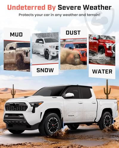 Image of Autorder Mud Flaps for Toyota Tacoma 2024-2026 Accessories All-Weather Splash Guards Protect Paint Mudflap No Drilling Required Mud Guard Body Kits for Tacoma Set 4PCS