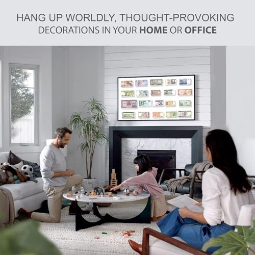 impacto coleccionables foreign currency collection - 25 different world currency banknotes - collectible currency foreign - old world currency collection - banknotes collection coa included