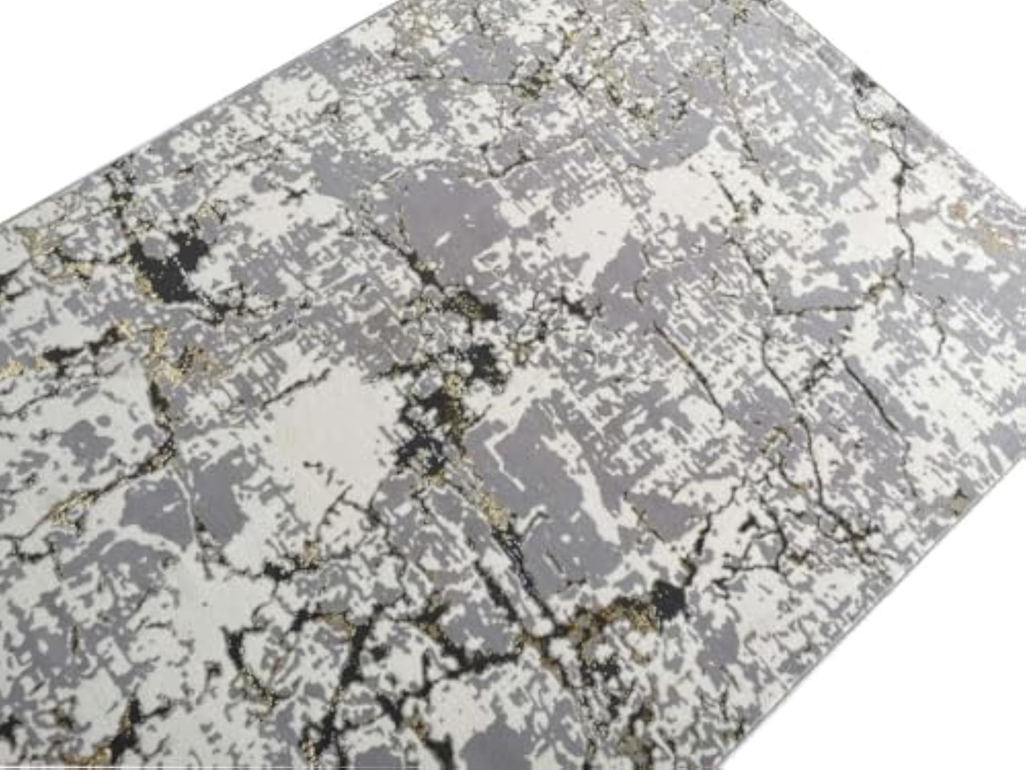 Abstract Pattern Viscose Rectangular Area Rug, 3 x 5 Feet