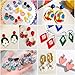 Polymer Clay Earring Making Kit- 30 Clay Earring Cutters, 24 Color Polymer Clay, 8 Circle Cutters, Rollers, B7000 Glue, 640 PCS Earrings Making Tools Accessories for Jewelry DIY (Instructions Include)