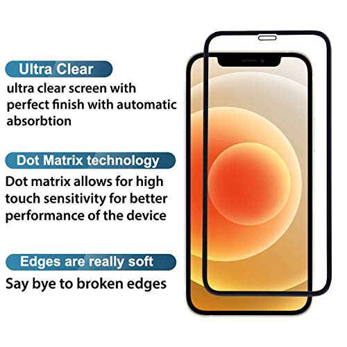 Image of STP FEEL [2 Pack Military Grade Premium Tempered Glass For iPhone 12 Pro Max (6.7 Inch) Edge to Edge Super Tough 9H Hardness Screen Protector Guard with Easy Installation Kit