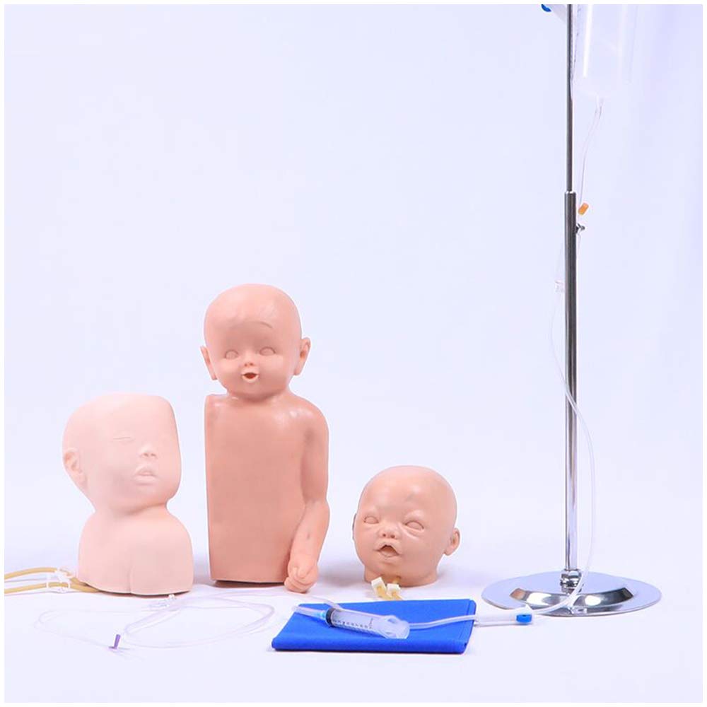 Modelo De Enseñanza De Maniquí - Modelo De Cuero Cabelludo De Cabeza Neonatal Infantil - Maniquí De Enseñanza De Enfermería - para Ayuda A La Formación Educativa Médica,B