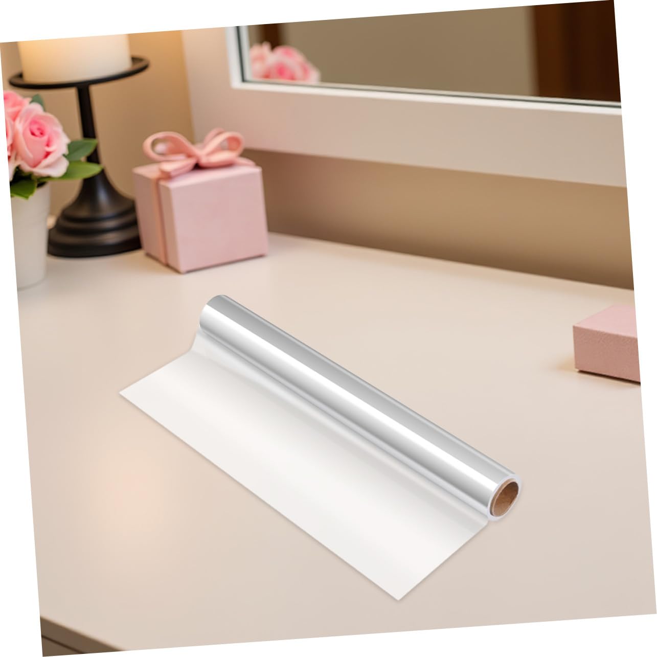 Angoily 50m Cellophane Trasparente Per Imballaggio Fiori Confezione Cestini Fiori Bouquet Natale Materiale Protezione Freschezza