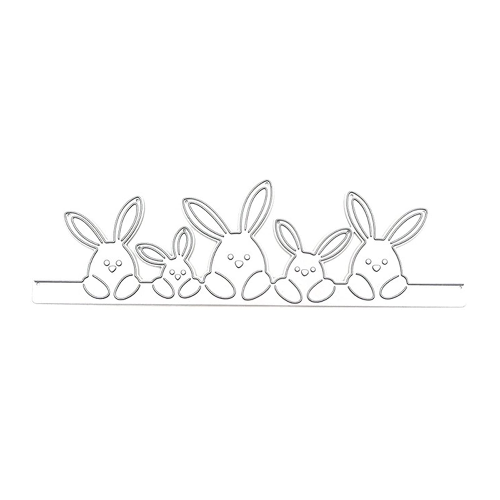 Stencil Per Fustelle In Metallo Con Coniglio Pasquale Per Scrapbooking