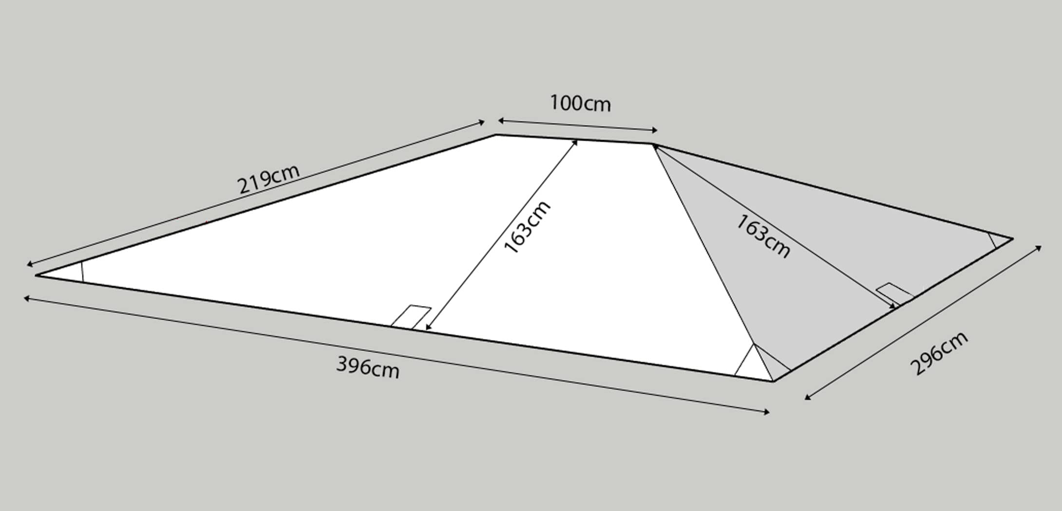 Tetto Di Ricambio Per Gazebo Quick-Star Paris 3x3m - Grigio Platino, Poliestere, Con Ventilazione - Foto 5