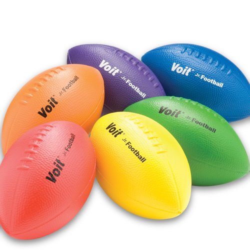 Voit 1243925 9.75 in. Coated Foam Football, Set of 6