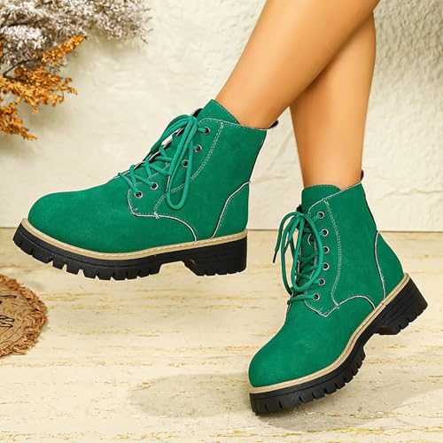 Botines de mujer cómodos para caminar sin dolor con plataforma y punta redonda 2