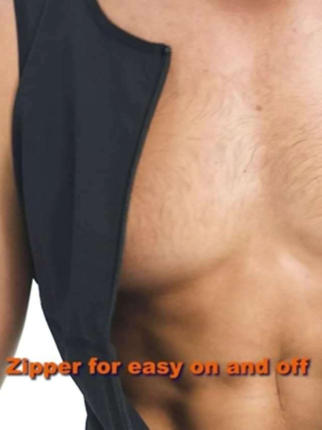 Canotta Compressione Uomo Gotoly - Modellante Snellente Con Cerniera | Per Fitness, Postura E Dimagrimento - Foto 7