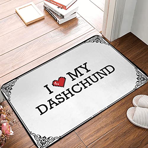 Tapis de bain Dachshund en mousse à mémoire de forme 65x90 cm