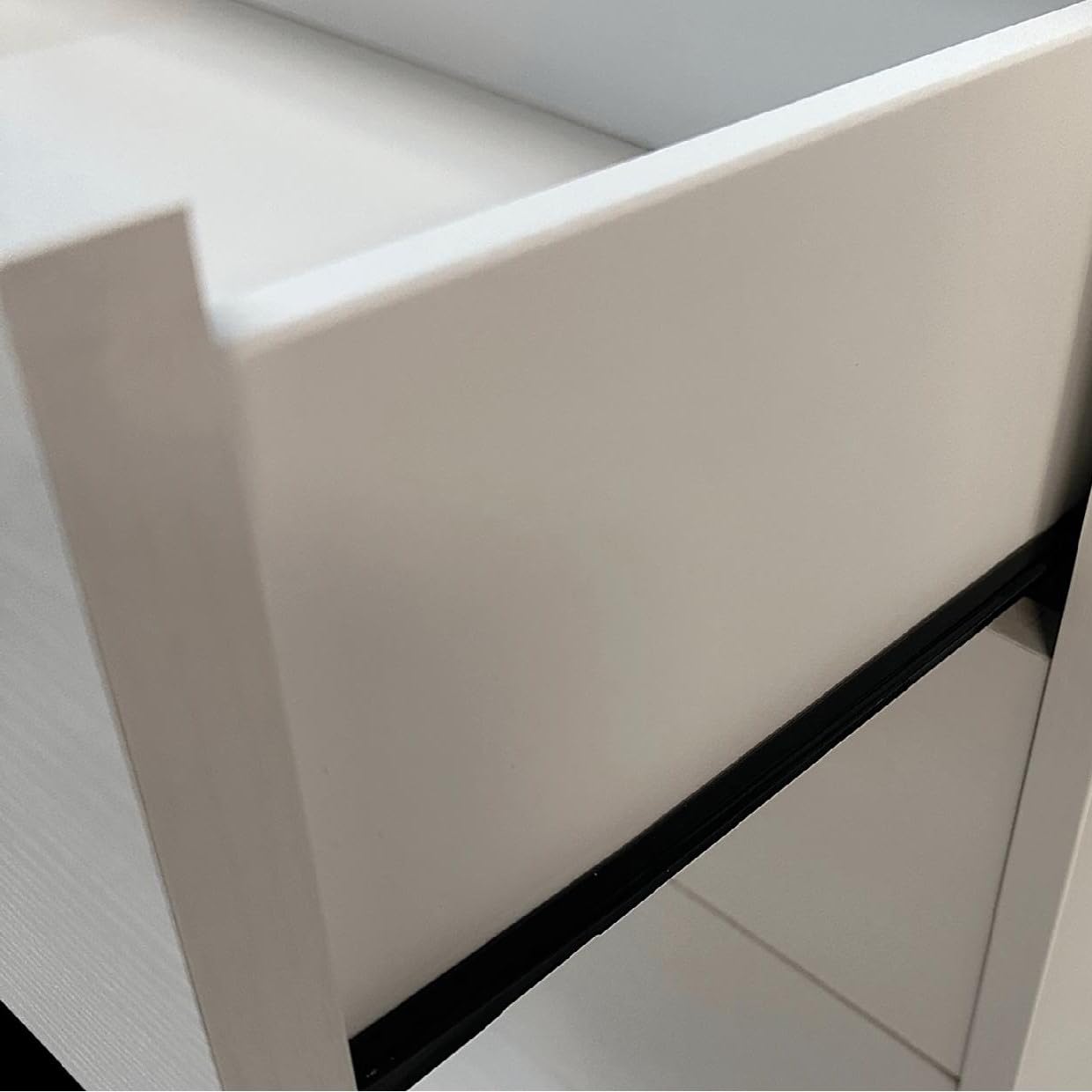 Linea Azzurra Cassettiera Ufficio Olmo Made In Italy Dotata di 3 Cassetti con Serratura e Rotelle per Scrivania L40xH58xP55
