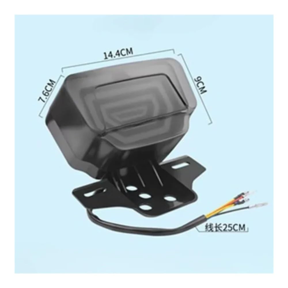 Fanale Posteriore per Moto Luci Posteriori per Luce Freno A LED, per ATV, Indicatore di Direzione E Stop Luci Freno