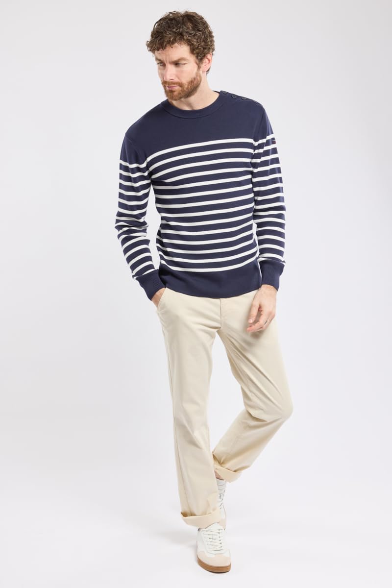 Armor Lux Męski sweter Pull Marin Groix Homme
