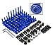Universal Billet completo motocicleta parabrisas Kit CNC Aluminum de tornillos de carenado Clip carrocería tornillo tuerca azul