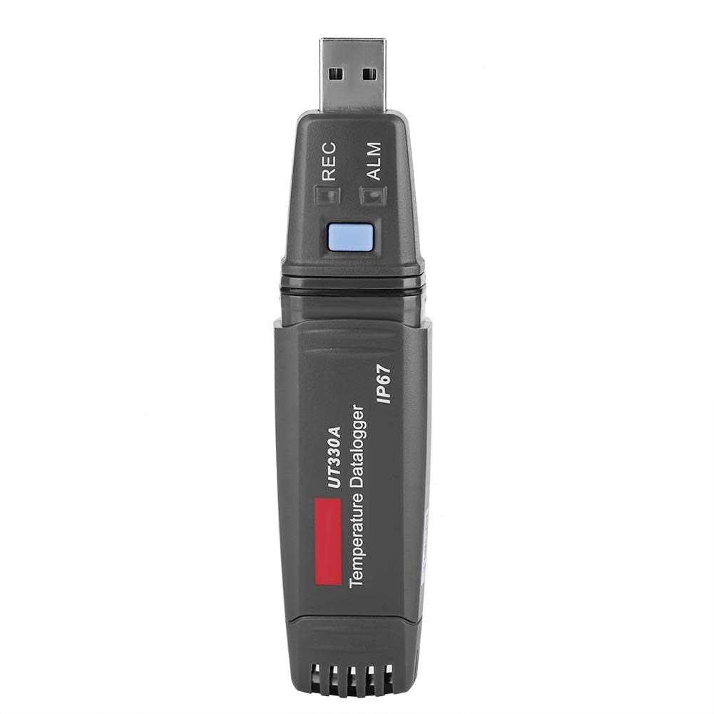 FTVOGUE Rejestrator Danych USB, Termometr, Rejestrator Temperatury i Wilgotności, do zastosowań w Transporcie i Magazynowaniu, Zakres Pomiarowy od -40 do 176 Fahrenheita (UT330A)