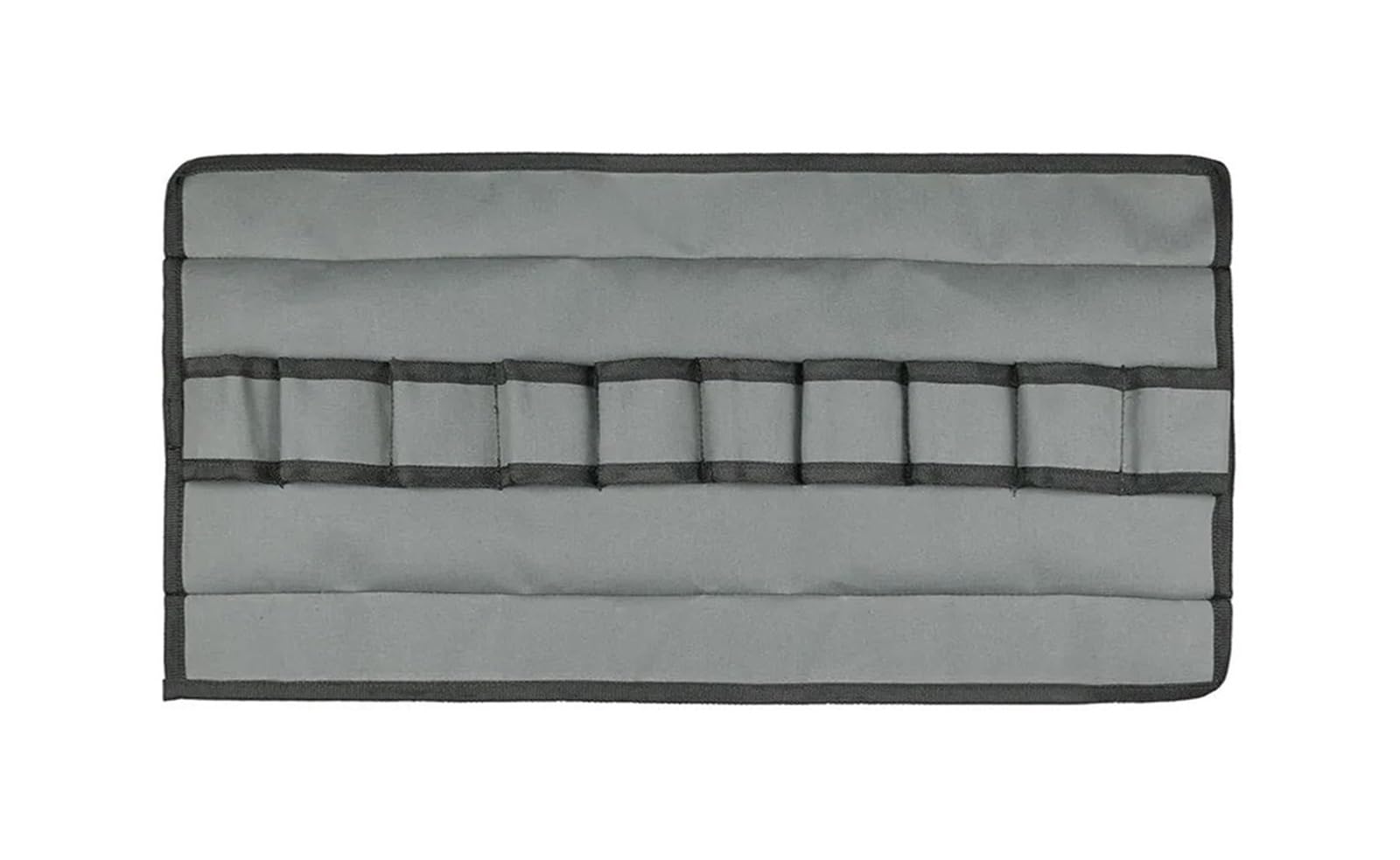 Bolsa enrollable para herramientas de jardín Bonsai, alicates lona(Gray)