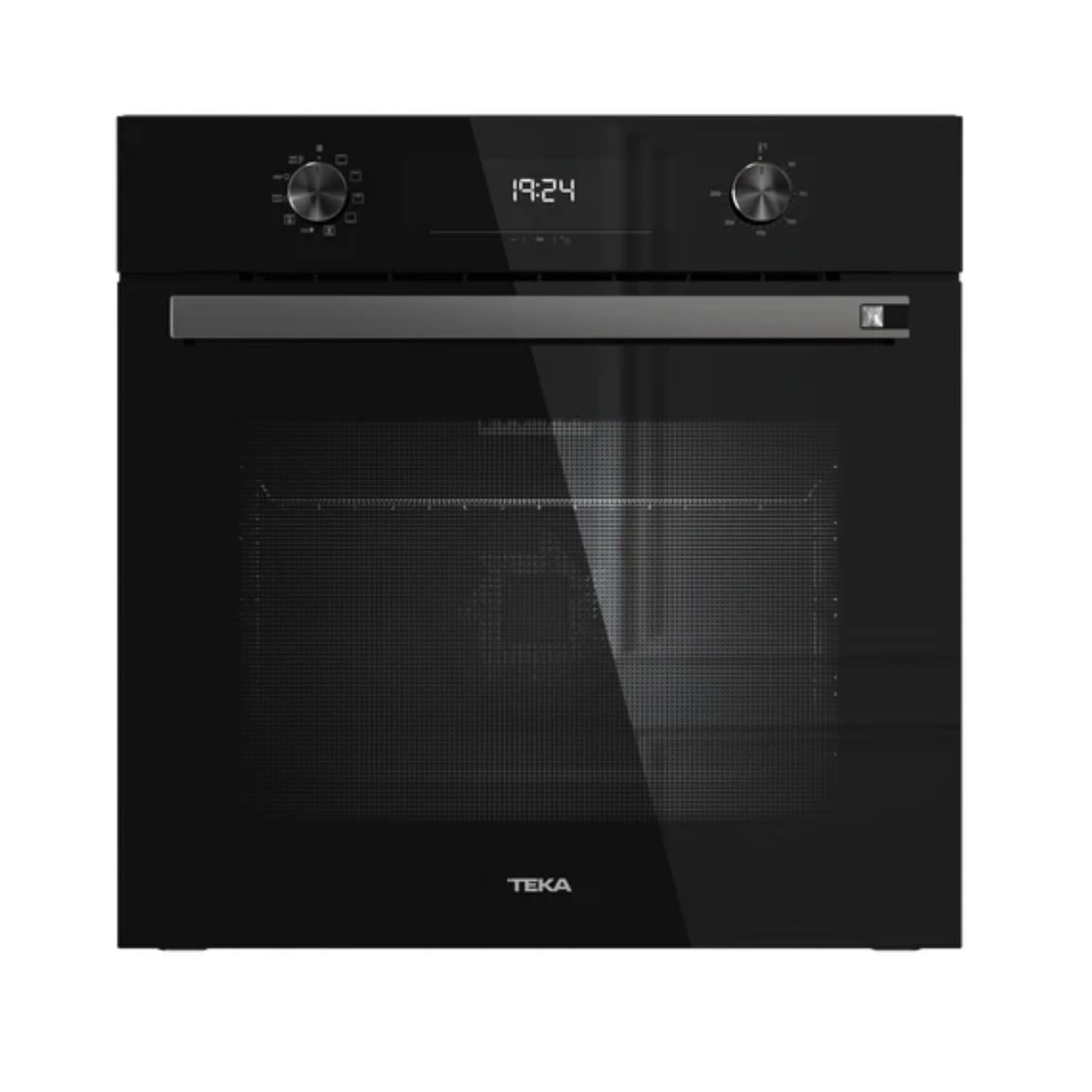 TEKA Horno Multifunción, Cristal Negro, Hydroclean, 8 Funciones