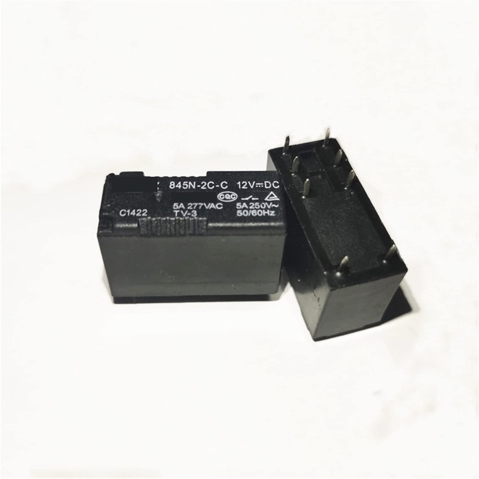 AERBNYEQP 5Pcs Relay 845N-2C-C 845N-2C-C-5VDC 845N-2C-C-12VDC 845N-2C-C-24VDC 845N 2C C Two Groups of Conversion 8PIN(845N-2C-C 24VDC)